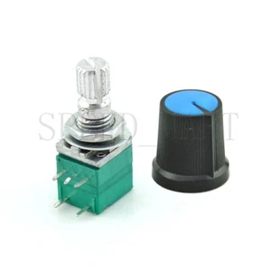 1 juego de potenciómetro sellado amplificador de audio B1K con interruptor eje de 15 mm perno de 5 pines - Imagen 1 de 3
