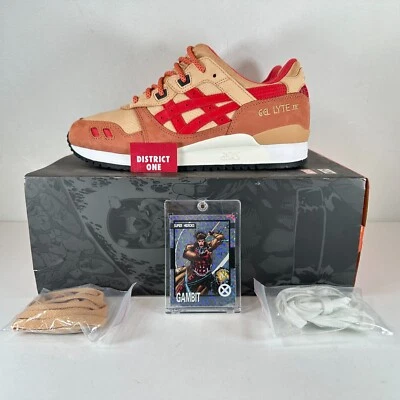 Kith x Marvel x ASICS Gel Lyte 3 Gambito + Tarjeta Coleccionable - Talla 8 - 1201A962 200 Foto 1 de 4