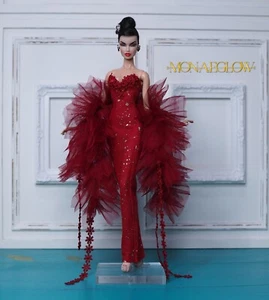 Handmade Outfit for Fashion Royalty,Fr2,Barbie model muse doll by Monaeglow - Picture 1 of 5
