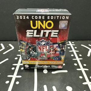 NIB NFL UNO 2024 Core Edition Uno Elite NFL Draft Pack 56 Cards PLUS 4 Foils! - Picture 1 of 3