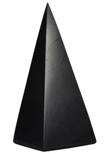 Shungite World Shungite Pyramid Alto - 30 mm / 1,18" (pulido o sin pulir) - Imagen 1 de 13
