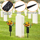 4pcs Detachable Easy Install Cemetery Vase Grave Decor With Long Spike Stake