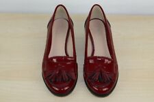 Carvela Kurt Geiger Burgundy Tassel Fringe Heel Ladies Loafer Shoes UK 3 EUR 36