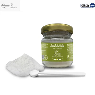 Monk Fruit Extract Mönchsfrucht-Extrakt Mongrosid V 90 % ohne weitere Zusätze - Bild 1 von 4
