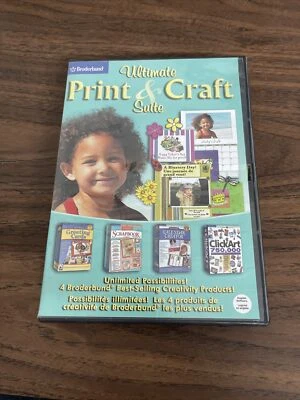 Ultimate Print & Craft Suite Broderbund Cd Olis Printmaster Gold 16 Fr & English - Image 1 of 4