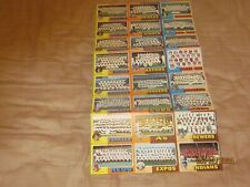 1975 Topps Baseball Card Team Checklist Mail In Sheet Set of 24 NRMT