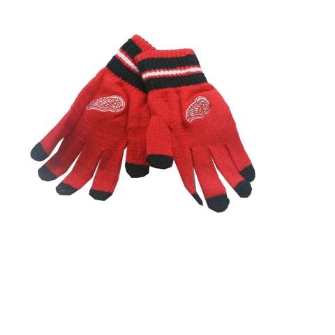 Detroit Red Wings NHL Reebok Youth Boys (8-20) OSFM Winter Gloves Mitts New Tags Cover