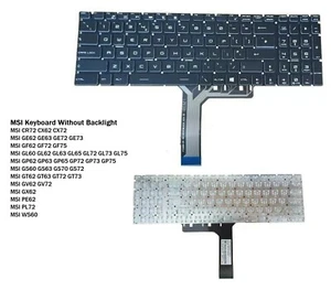 MSI GE72 2QE Apache Pro GP62MVR 7RFX(MS-16JB)/GP72MVR 7RFX(MS-179B) UK Keyboard - Picture 1 of 1