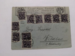 Deutsches Reich Beleg Infla Firmenbrief Rastatt 1923 - Bild 1 von 5