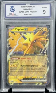 Zapdos Ex Black Star Promo Pokemon Scarlet & Voilet 151 MGC 9 not PSA - Bild 1 von 3