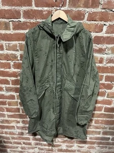 Official Military Desert Parka Mens Green Night Camo Fishtail Hooded Mens M - Picture 1 of 3
