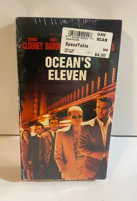 Ocean's Eleven VHS 2001 George Clooney Sealed Foto 1 de 4