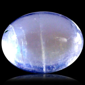 1.38 ct AAA Significant Oval Cabochon Shape (8 x 6 mm) Rainbow Blue Moonstone - Picture 1 of 1