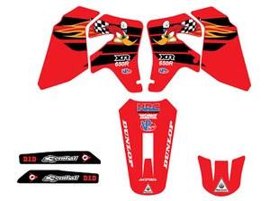 HONDA TEAM 2000-2009 XR 650 XR650 650R XR650R GRAPHICS KIT DECALS MX STICKERS - Picture 1 of 3