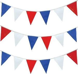 10m Union Jack Red Blue White 20 Flags Bunting VE Day 80th Anniversary Party - Picture 1 of 1