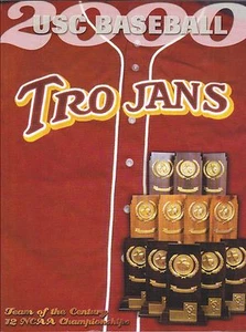 2000 USC TROJANS BASEBALL MEDIA GUIDE SOUTHERN CAL SOUTHERN CALIFORNIA - Imagen 1 de 2