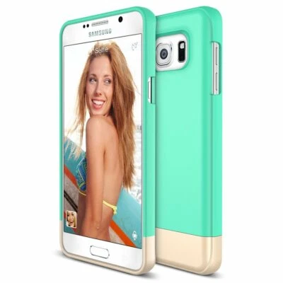 🔥 Galaxy Note 5 Case Maxboost Vibrance S Slider Soft-Interior Turquoise Gold - Image 1 of 4
