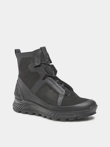 ECCO Exostrike Black Lea bequemer wollgefütterter Damen Walking Sneaker Gr. UK 5,5 / 38 - Bild 1 von 5