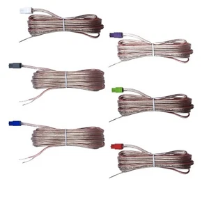 6X Pcs Speaker Cables Wires Red Gray For Samsung Home Cinema System - Picture 1 of 2