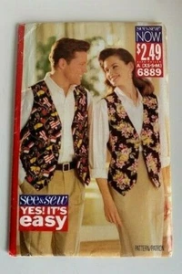Vintage See & Sew Uni-Sex Vest Sewing Pattern - Picture 1 of 2