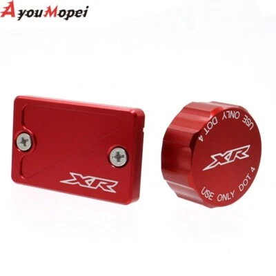 For Honda XR650L 1993-2022 2021 CNC Billet Front Rear Brake Reservoir Cover Cap - Image 1 of 4