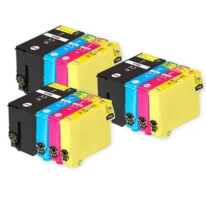12 Ink Cartridges XL (Set) for Epson WorkForce WF-3540DTWF & WF-3530DTWF  - Picture 1 of 5