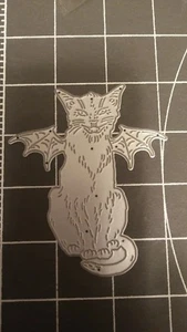 Herramienta troquelada delgada de metal universal en relieve Halloween Steampunk gato rescate gatito - Imagen 1 de 2