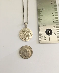 Mantra Sterling Silver 925 I Am Worthy Pendant Necklace - Picture 1 of 6