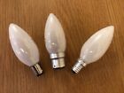 Old Fashioned Candle Light Bulbs, Opal Incandescent, 25W 40W 60W BC SBC SES x10