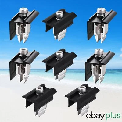 SOL-TEC PV Befestigung 30mm-45mm Solarmodul Halterung Endklemme Mittelklemme verstellbar