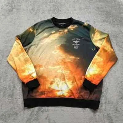 Y2K Rocawear Sweater Crewneck Sun Cloud Mens 2XL - Image 1 of 4