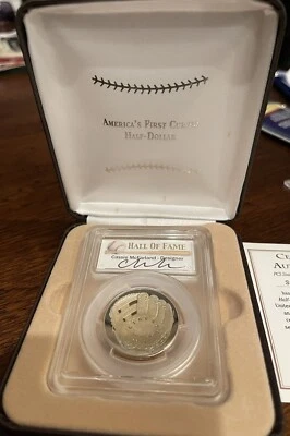 2014-S Baseball Hall Of Fame Curved Half Dollar- PCGS-Gem Proof COA - Image 1 of 4