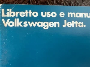 VOLKSWAGEN Jetta Manual De Uso Y Mantenimiento Italiano ORIGINAL Vintage - Imagen 1 de 11
