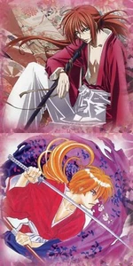 2 piezas postal Rurouni Kenshin anime Himura Kenshin - Imagen 1 de 3