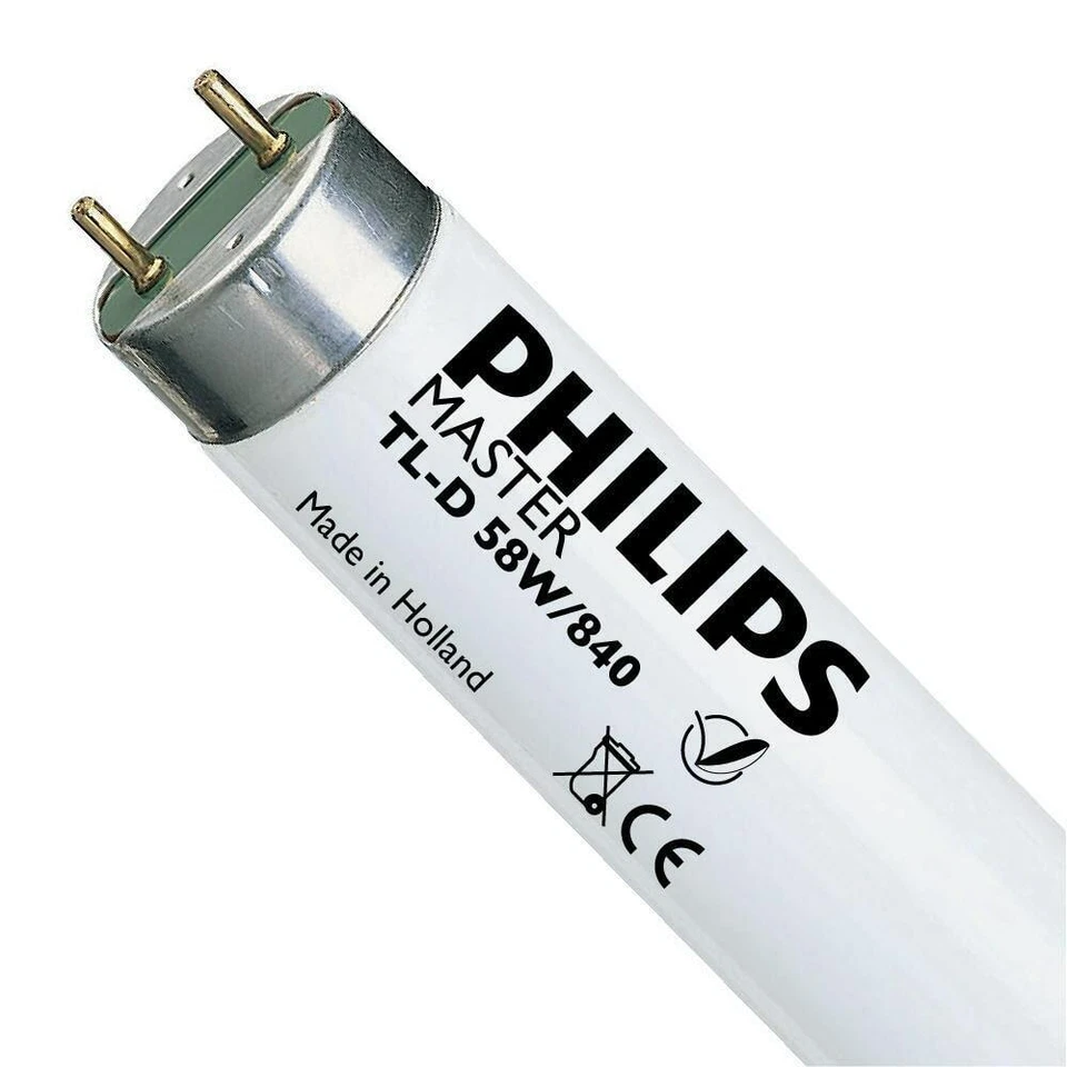 PHILIPS Tl-D Xtra 58W 840 (Master) 150cm - Cool White - Image 1 of 1