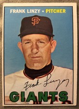 1967 Topps Frank Linzy Baseball Card #279 Giants Pitcher Low-To-Mid-Grade