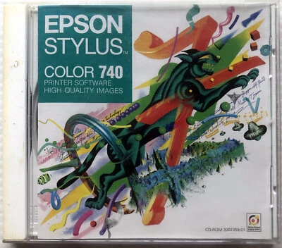 1998 Epson Stylus Color 740 Printer Software CD-ROM Win 3.1 95 98 NT & Macintosh - Image 1 of 4