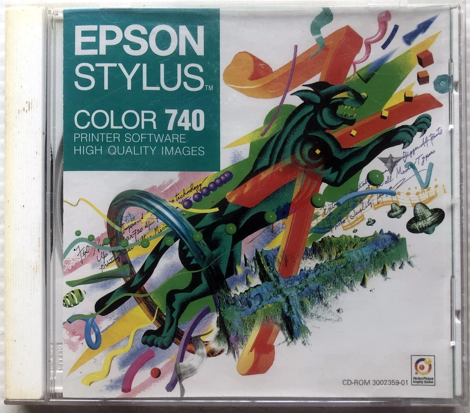 1998 Epson Stylus Color 740 Printer Software CD-ROM Win 3.1 95 98 NT & Macintosh - Image 1 of 4