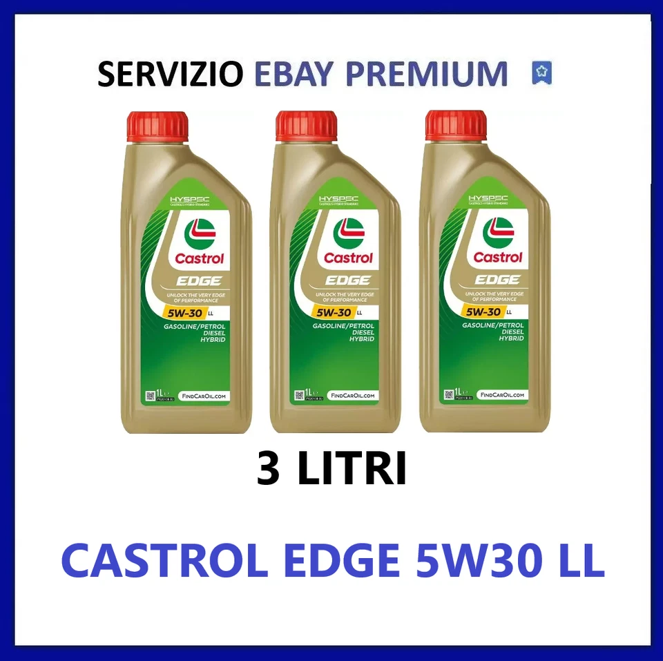 CASTROL EDGE 5W30 LL TITANIUM 3LITRI - BMW, VW, AUDI BEST PRICE !!!!