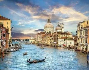 Paint by Numbers Kit - DIY Painting Kit - Gift Idea - Venice #4 - 3 Sizes - Picture 1 of 4