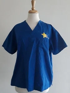 EWC Medici Collection Unisex "Star Career Academy" Royal Blue Scrub Set Sz S - Picture 1 of 4