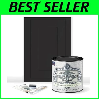 Краска для шкафа и мебели четверть квадратного ярда - теплая черная - Изображение 1 из 4