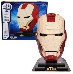 Construcción 4D, Marvel Iron Man Kit Modelo Puzzle 3D con Soporte 96 Piezas | Iron Man - Imagen 1 de 9