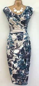 Phase Eight Womens Dress UK 14 EU 42 US 10 Party Evening Floral Wedding Wiggle - Picture 1 of 7