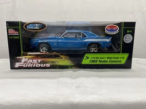 Superdeportivo coleccionable Ertl Racing Champions Fast & Furious Yenko Camaro 1/18 - Imagen 1 de 9