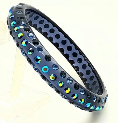 Pulseiras Montana cor redonda de plástico multi strass moda pulseira - Imagem 1 de 4