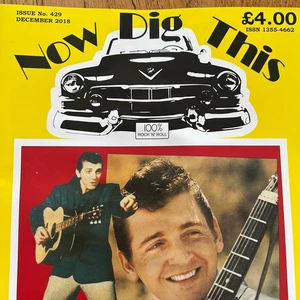 'Now Dig This' Magazine no. 429. December 2018. Rock n Roll memorabilia. Bob Lum - Bild 1 von 3