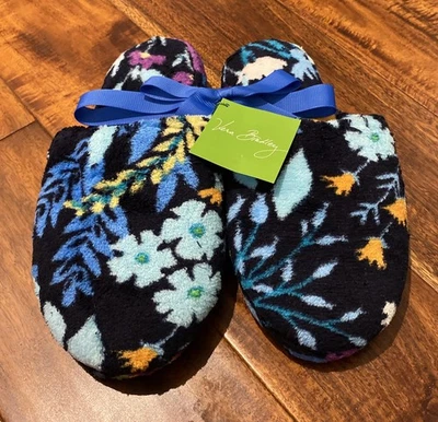 NUEVAS Zapatillas Vera Bradley Acogedoras Azul Medianoche Talla Pequeña. (5-6) Foto 1 de 4