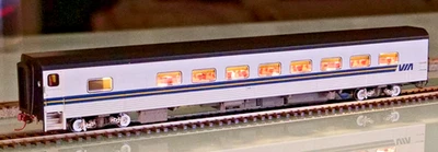 Rapido 131216 HO VIA RAIL Canada   #355 TEMPO Snack Coach Passenger Car - Image 1 of 4