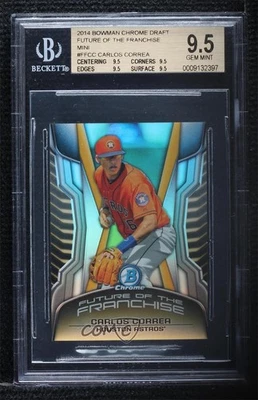 2014 Bowman Draft Future of the Franchise Mini Chrome Carlos Correa #CC BGS 9.5 - Image 1 of 2